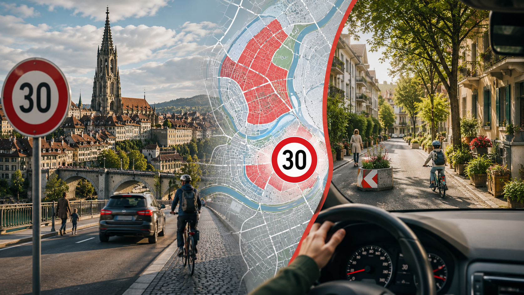 Tempo 30 Bern: Ab Herbst 2026 gelten auf acht weiteren Strassenabschnitten neue Tempolimiten. Wo die Zonen liegen, warum die Stadt handelt und welche Regeln und Bussen Autofahrer jetzt beachten müssen.