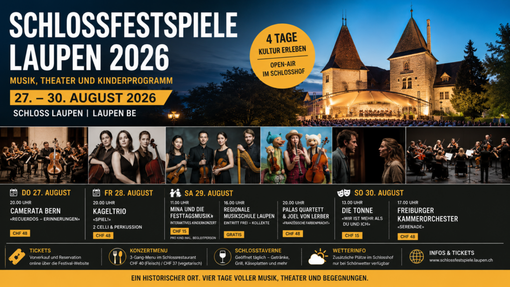 CAMERATA Bern eröffnet die Schlossfestspiele Laupen